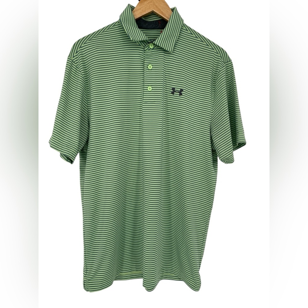Golf Polo Under Armour Men’s Size Large Loose Short Sleeve Heatgear Poly Polo